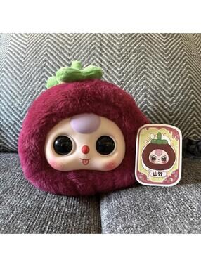 bb3 burgundy fruit zipper pouch